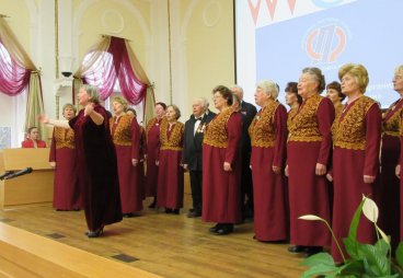 (ФОТО) В Пскове состоялся смотр ветеранских хоров «Нам года не беда, коль душа молода» 